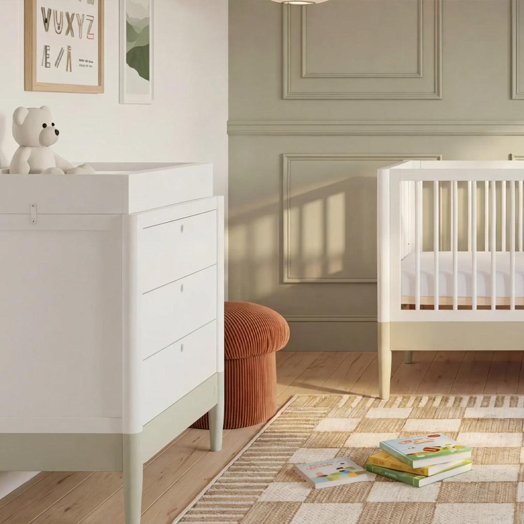 Gaia Baby Eos Dresser-Changing Units-Desert Sage/Natural Ash- | Natural Baby Shower