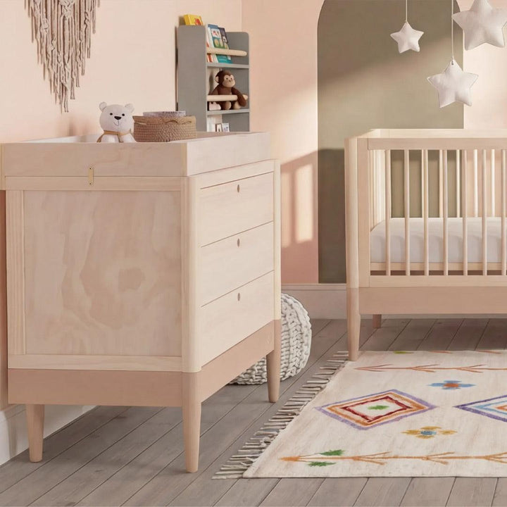 Gaia Baby Eos Dresser-Changing Units-Desert Sage/Natural Ash- | Natural Baby Shower