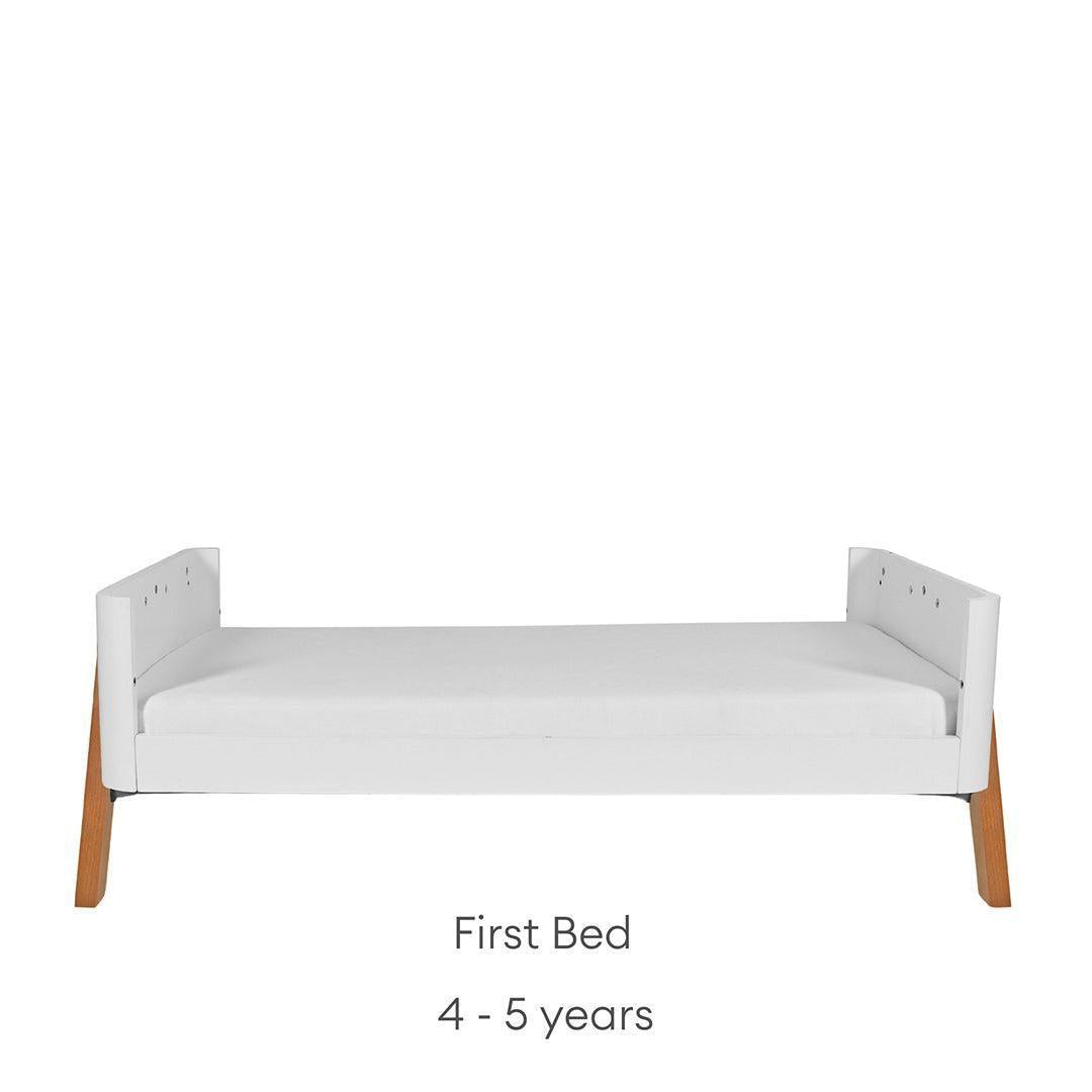 Gaia Baby Hera Cot Bed 'Studio Edit' - White / Oak-Cot Beds-White / Oak-Without Mattress | Natural Baby Shower