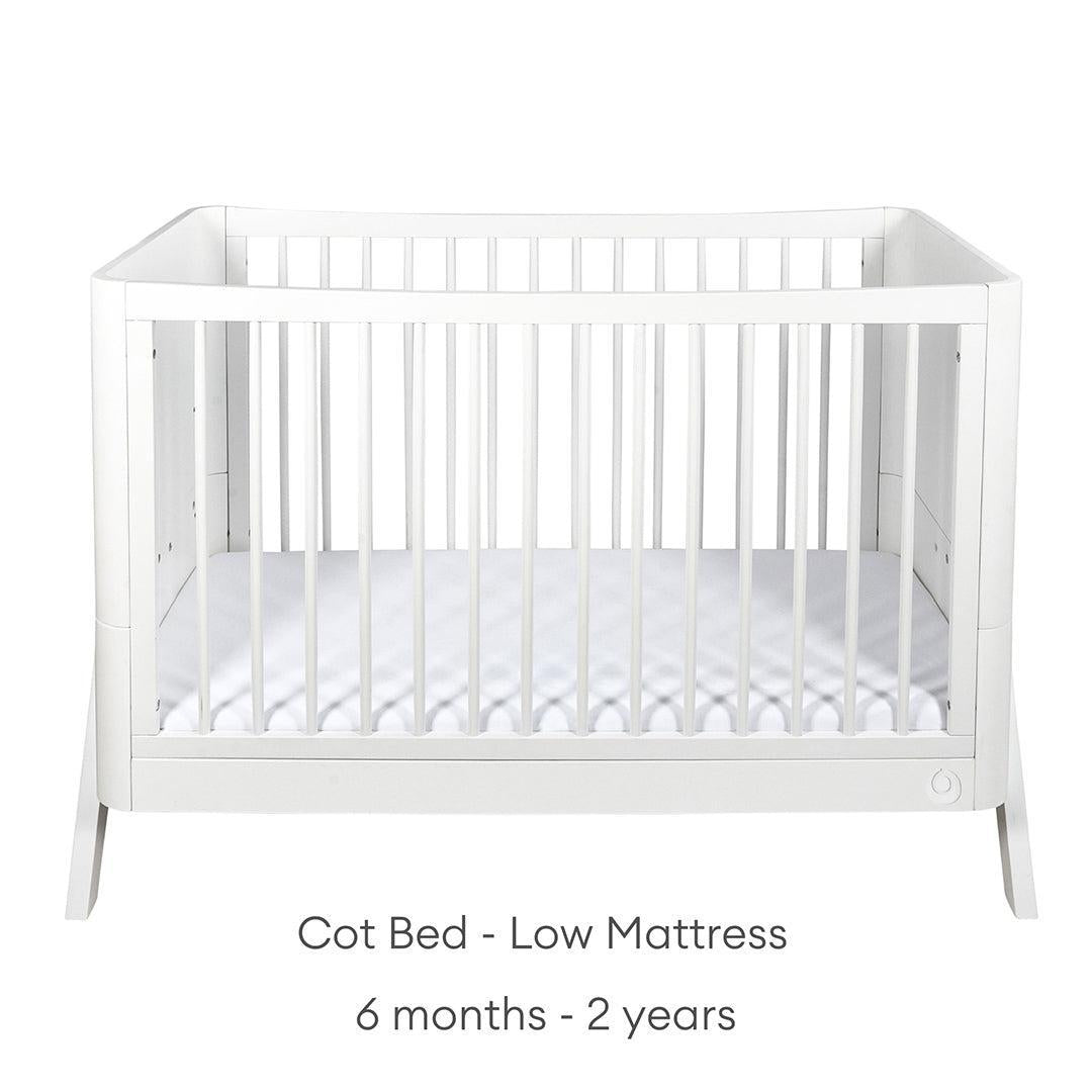 Gaia Baby Hera Cot Bed 'Studio Edit' - White-Cot Beds-White-Without Mattress | Natural Baby Shower