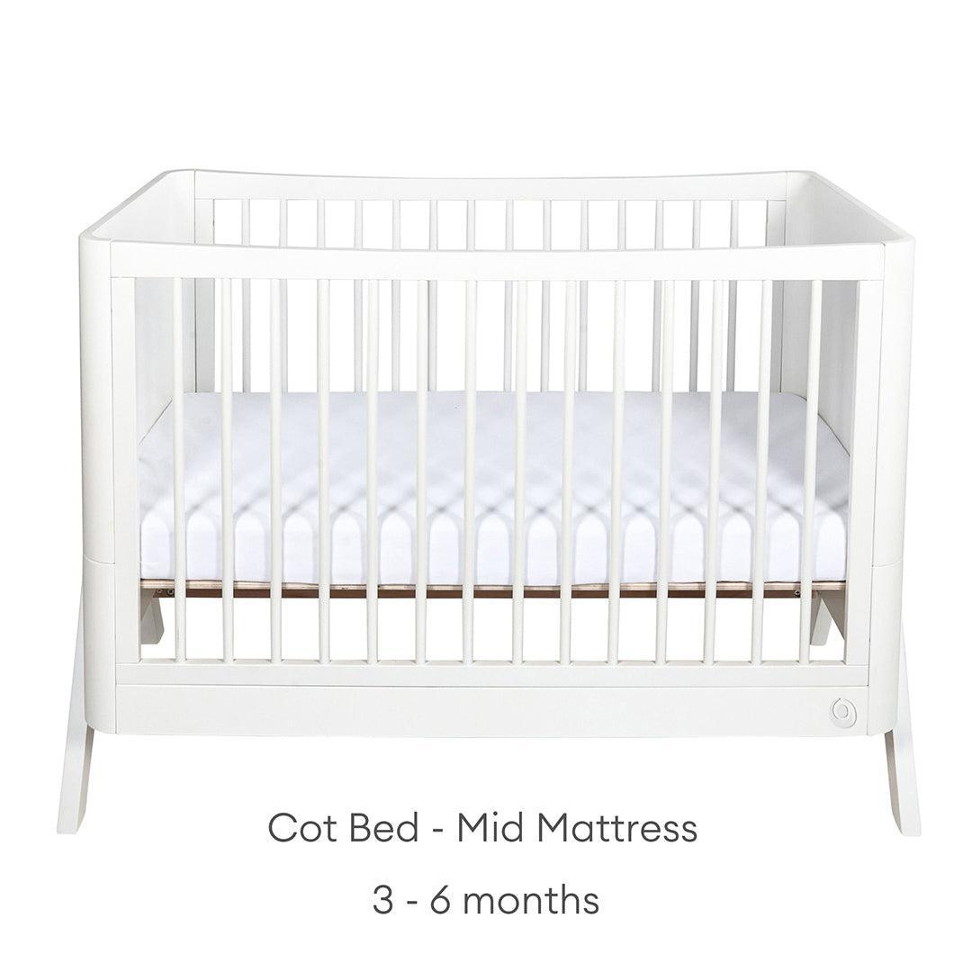 Gaia Baby Hera Cot Bed 'Studio Edit' - White-Cot Beds-White-Without Mattress | Natural Baby Shower
