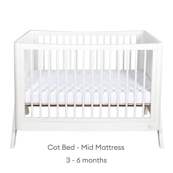 Gaia Baby Hera Cot Bed 'Studio Edit' - White-Cot Beds-White-Without Mattress | Natural Baby Shower