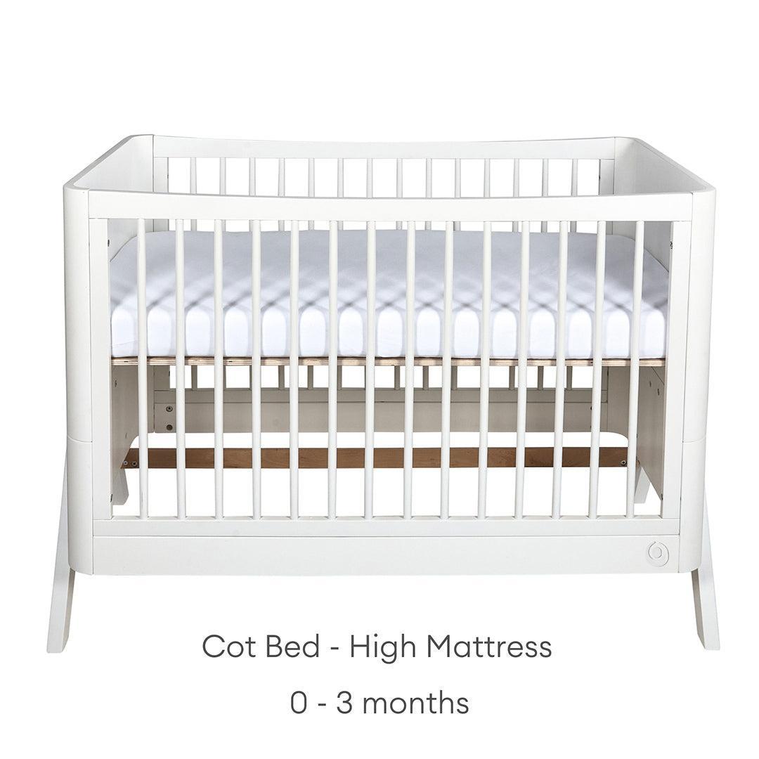 Gaia Baby Hera Cot Bed 'Studio Edit' - White-Cot Beds-White-Without Mattress | Natural Baby Shower