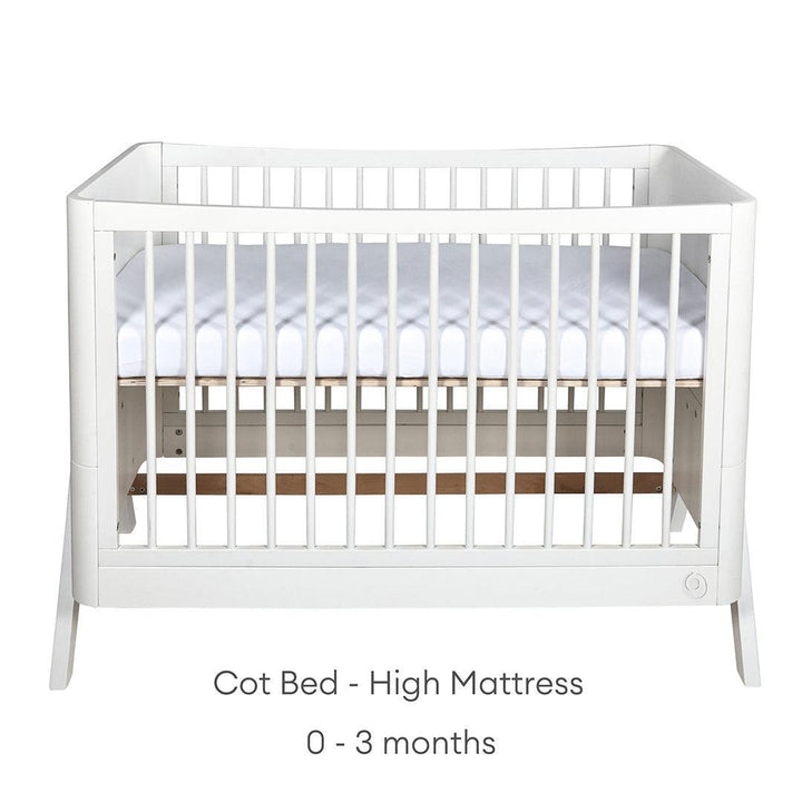 Gaia Baby Hera Cot Bed 'Studio Edit' - White-Cot Beds-White-Without Mattress | Natural Baby Shower