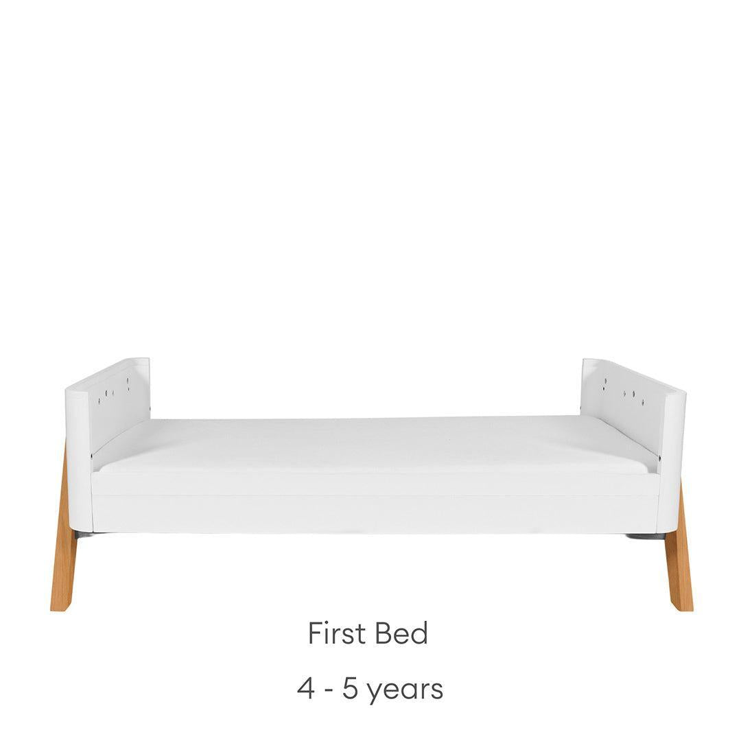 Gaia Baby Hera Cot Bed 'Studio Edit' - White / Oak-Cot Beds-White / Oak-Without Mattress | Natural Baby Shower