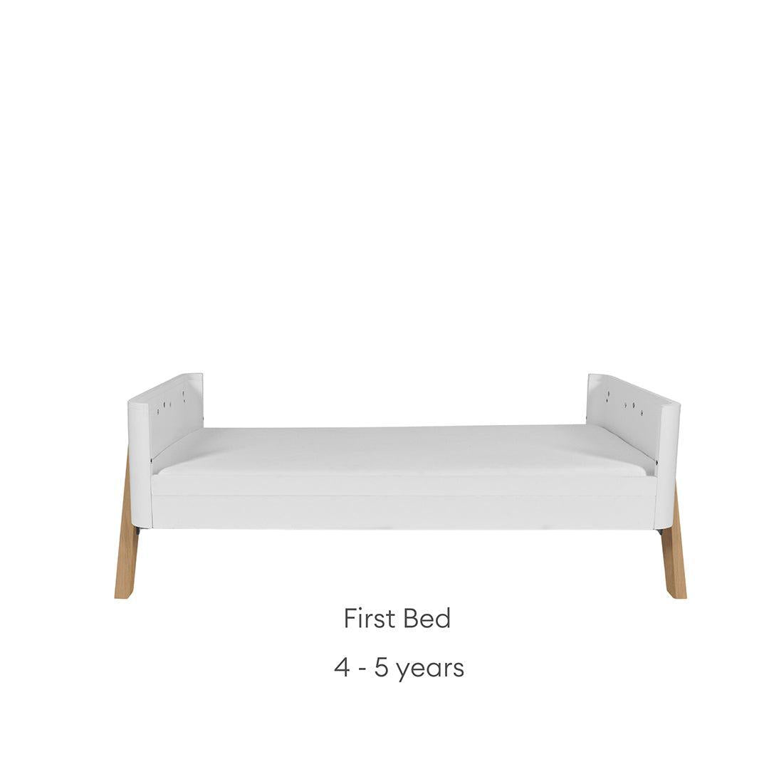 Gaia Baby Hera 'Studio Edit" Two Piece Set (Cot & Dresser) - White / Oak-Nursery Sets-White / Oak-Without Mattress | Natural Baby Shower