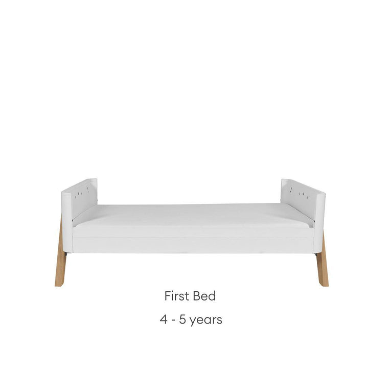 Gaia Baby Hera 'Studio Edit" Two Piece Set (Cot & Dresser) - White / Oak-Nursery Sets-White / Oak-Without Mattress | Natural Baby Shower