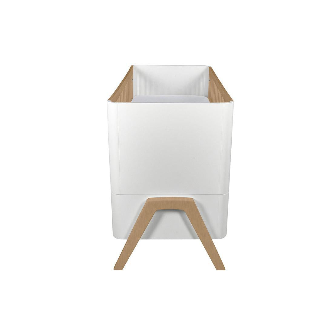 Gaia Baby Hera Cot Bed 'Studio Edit' - White / Oak-Cot Beds-White / Oak-Without Mattress | Natural Baby Shower