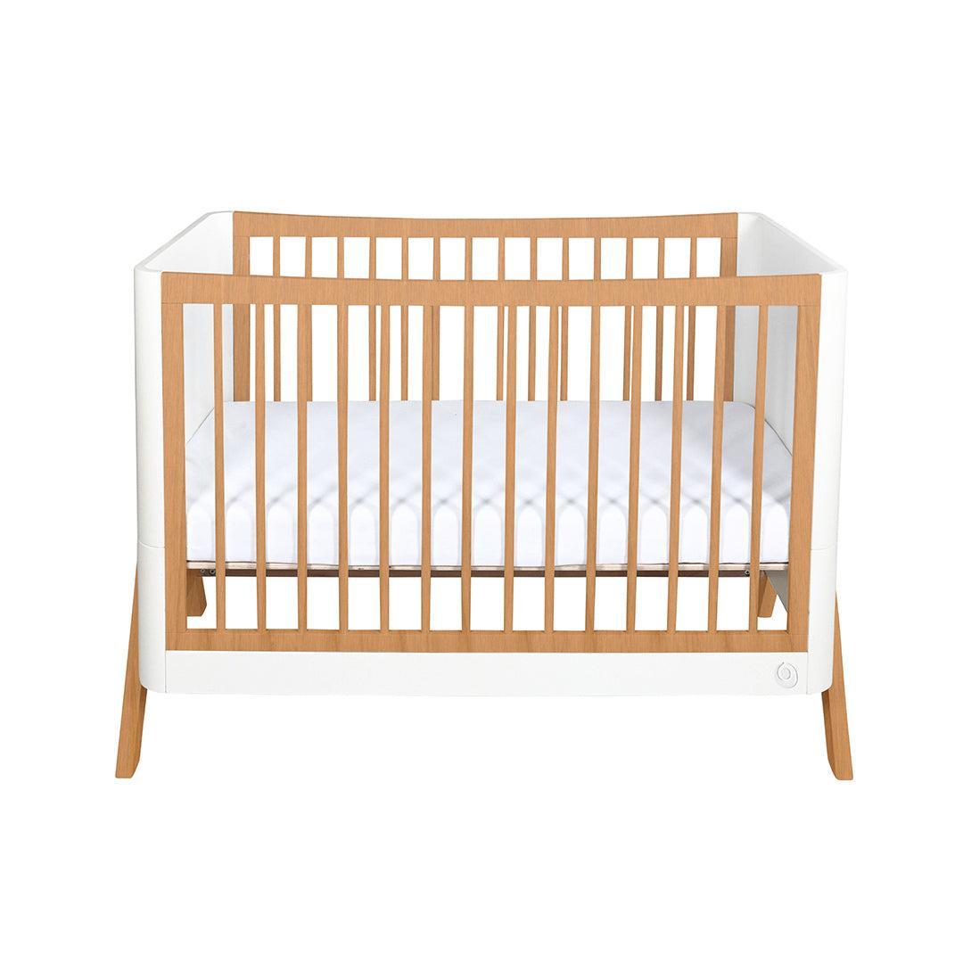 Gaia Baby Hera Cot Bed 'Studio Edit' - White / Oak-Cot Beds-White / Oak-Without Mattress | Natural Baby Shower