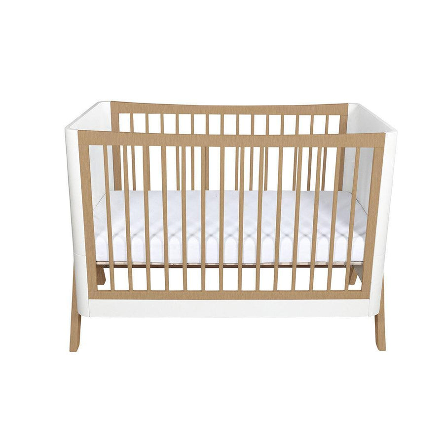 Gaia Baby Hera 'Studio Edit" Two Piece Set (Cot & Dresser) - White / Oak-Nursery Sets-White / Oak-Without Mattress | Natural Baby Shower