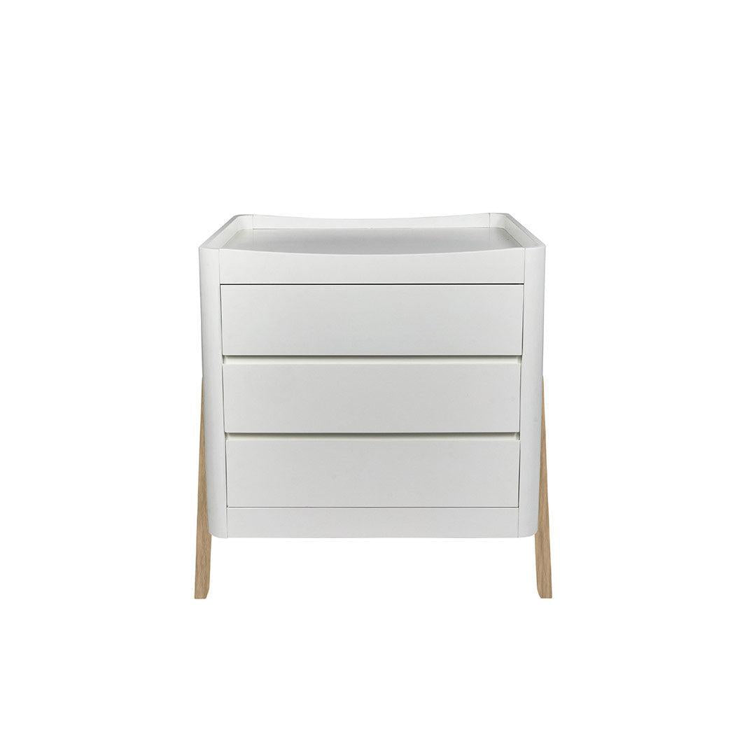 Gaia Baby Hera Dresser 'Studio Edit' - White / Oak-Changing Units-White / Oak- | Natural Baby Shower