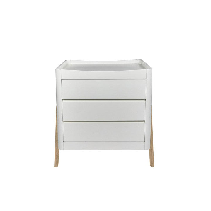 Gaia Baby Hera Dresser 'Studio Edit' - White / Oak-Changing Units-White / Oak- | Natural Baby Shower