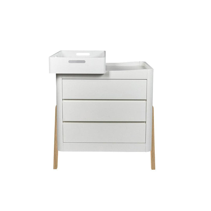 Gaia Baby Hera Dresser 'Studio Edit' - White / Oak-Changing Units-White / Oak- | Natural Baby Shower