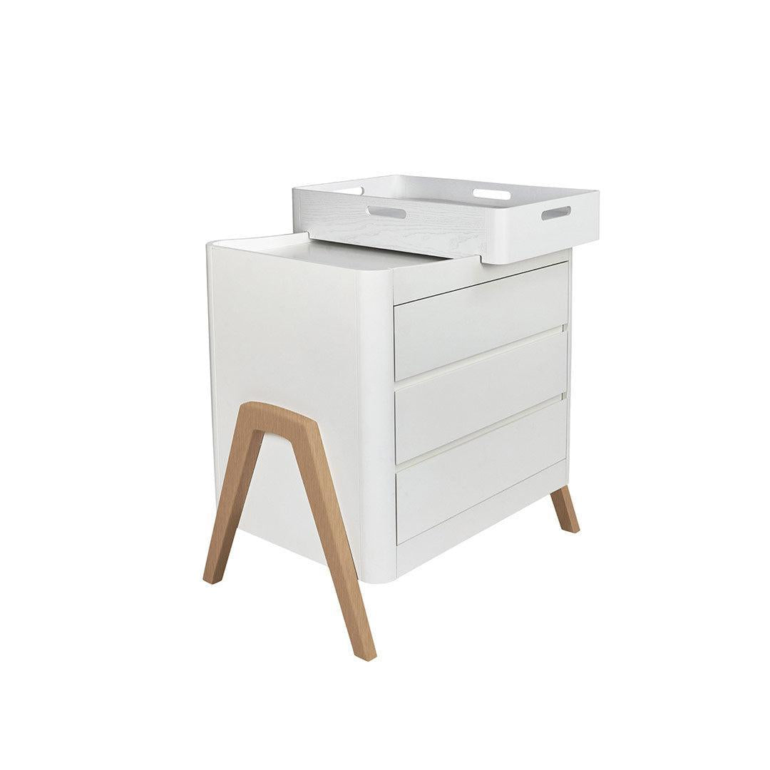 Gaia Baby Hera Dresser 'Studio Edit' - White / Oak-Changing Units-White / Oak- | Natural Baby Shower
