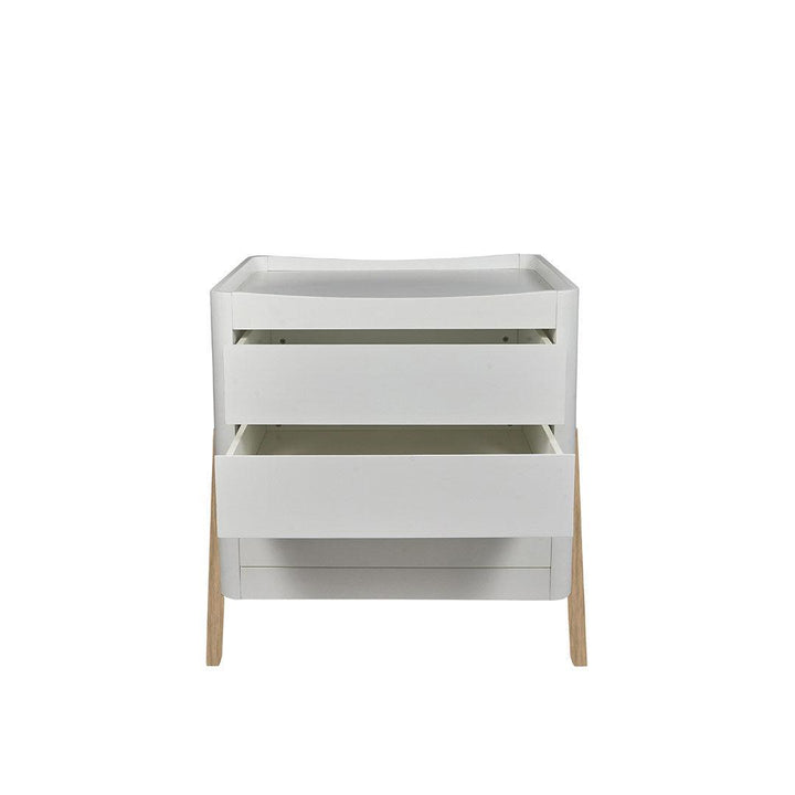 Gaia Baby Hera Dresser 'Studio Edit' - White / Oak-Changing Units-White / Oak- | Natural Baby Shower
