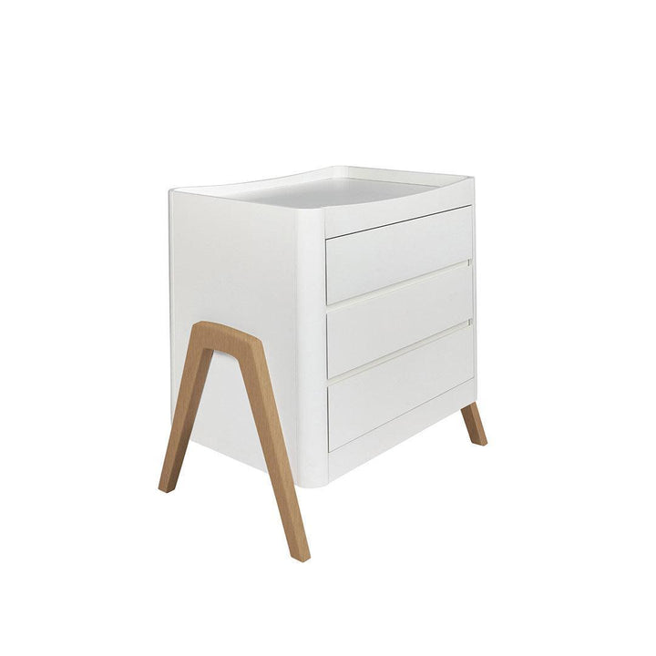 Gaia Baby Hera Dresser 'Studio Edit' - White / Oak-Changing Units-White / Oak- | Natural Baby Shower