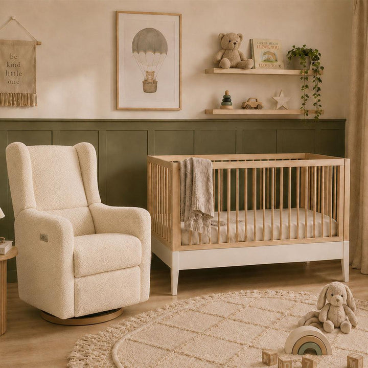 Gaia Baby Lyra Nursing Chair Electric Recliner - Biscuit-Feeding Chairs-Biscuit- | Natural Baby Shower