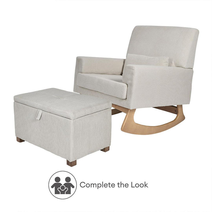 Gaia Baby Serena Rocking Feeding chair - Ecru Corduroy-Feeding Chairs-Ecru Corduroy- | Natural Baby Shower