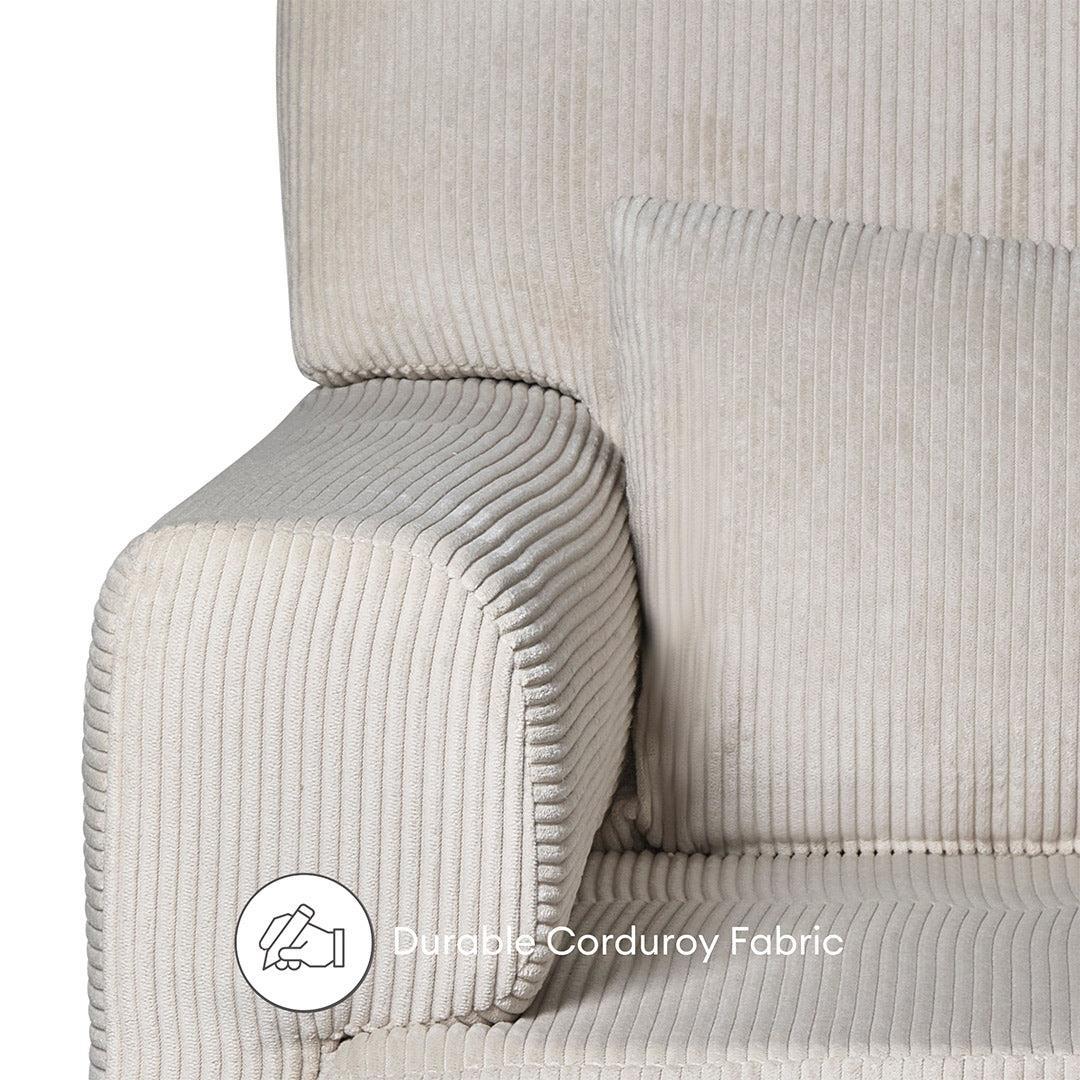 Gaia Baby Serena Rocking Feeding chair - Ecru Corduroy-Feeding Chairs-Ecru Corduroy- | Natural Baby Shower