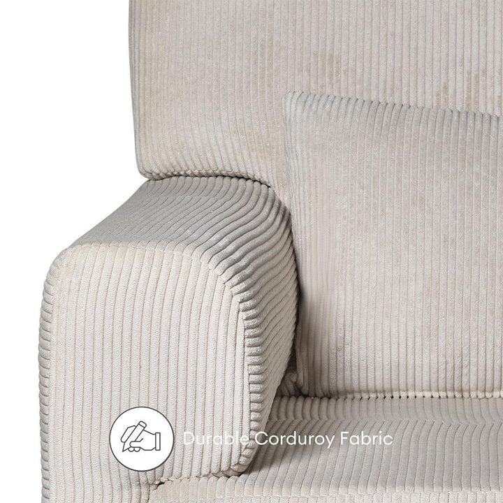 Gaia Baby Serena Rocking Feeding chair - Ecru Corduroy-Feeding Chairs-Ecru Corduroy- | Natural Baby Shower