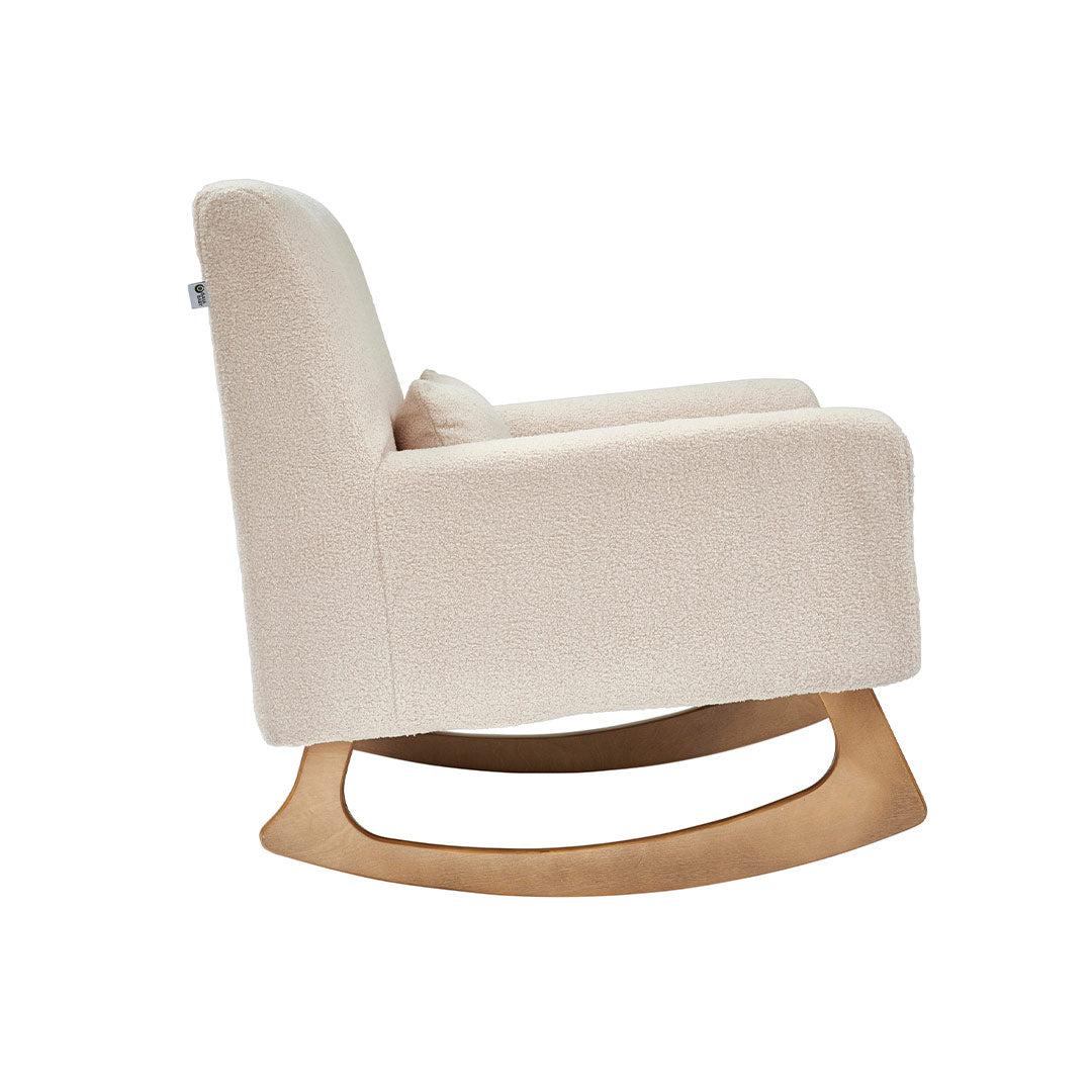 Gaia Baby Serena Rocking/Feeding Chair - Biscuit/Oak-Feeding Chairs-Biscuit/Oak-No Footstool | Natural Baby Shower