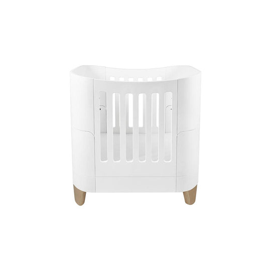 Gaia Baby Serena Mini Cot Bed - White-Cot Beds- | Natural Baby Shower