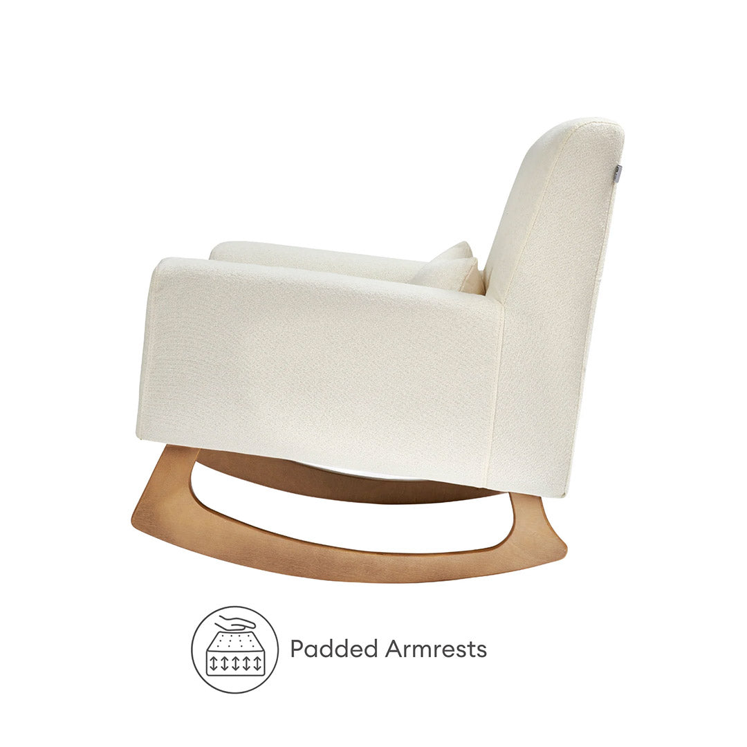 Gaia Baby Serena Rocking & Feeding Chair - Chalk Bouclé-Feeding Chairs-Chalk- | Natural Baby Shower