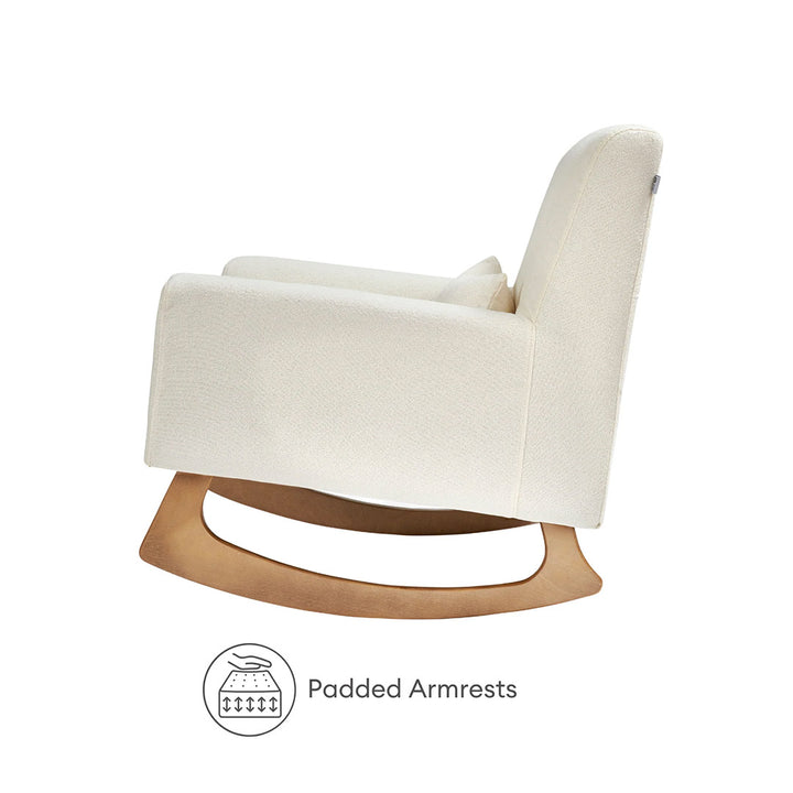 Gaia Baby Serena Rocking & Feeding Chair - Chalk Bouclé-Feeding Chairs-Chalk- | Natural Baby Shower