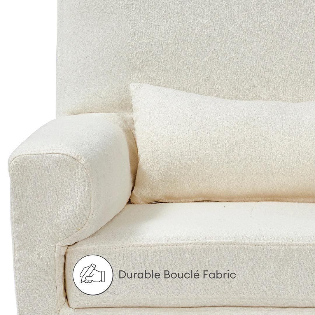 Gaia Baby Serena Rocking & Feeding Chair - Chalk Bouclé-Feeding Chairs-Chalk- | Natural Baby Shower