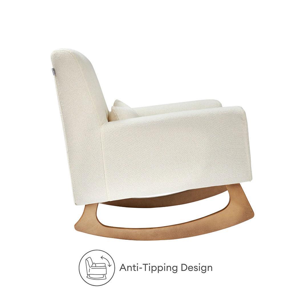 Gaia Baby Serena Rocking & Feeding Chair - Chalk Bouclé-Feeding Chairs-Chalk- | Natural Baby Shower