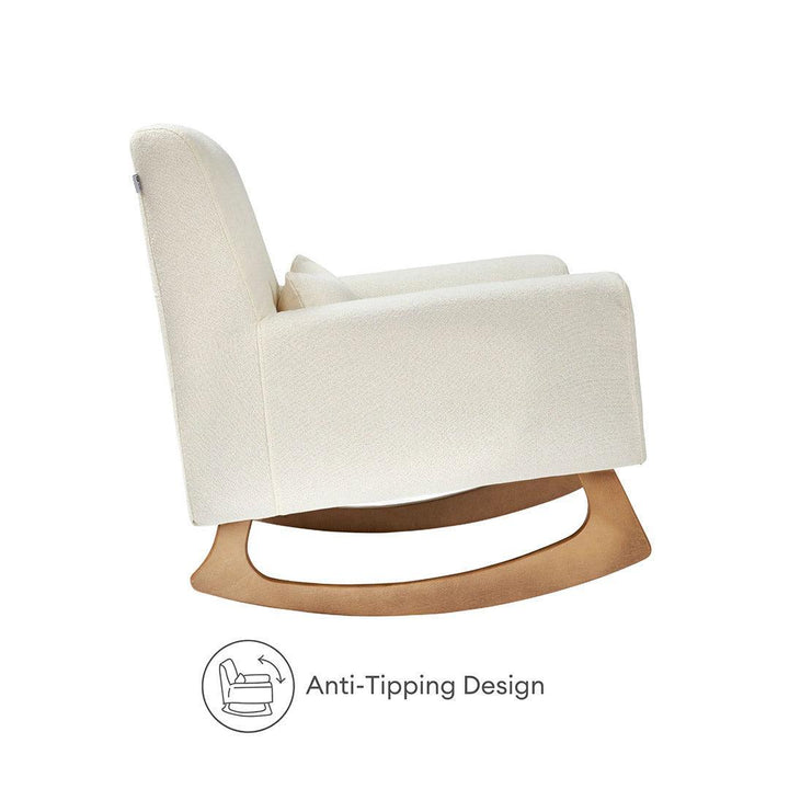 Gaia Baby Serena Rocking & Feeding Chair - Chalk Bouclé-Feeding Chairs-Chalk- | Natural Baby Shower