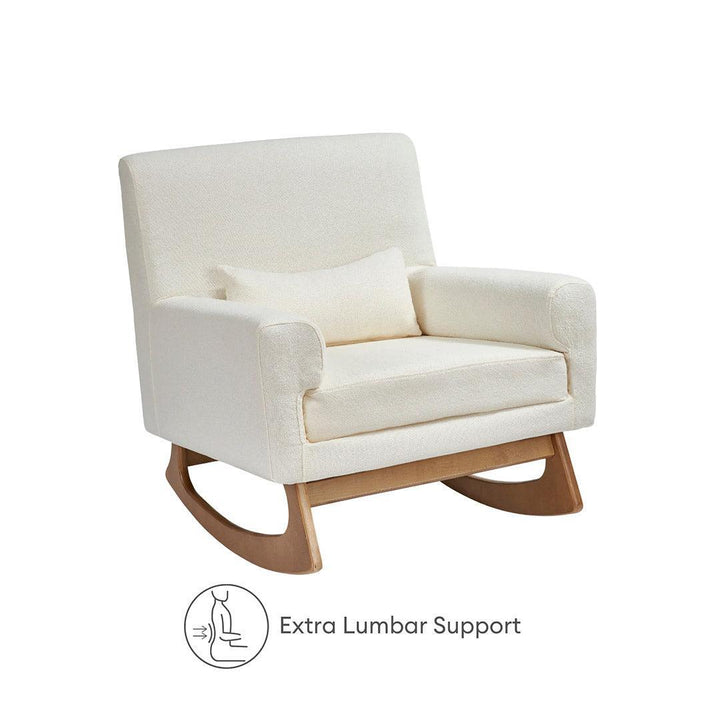 Gaia Baby Serena Rocking & Feeding Chair - Chalk Bouclé-Feeding Chairs-Chalk- | Natural Baby Shower