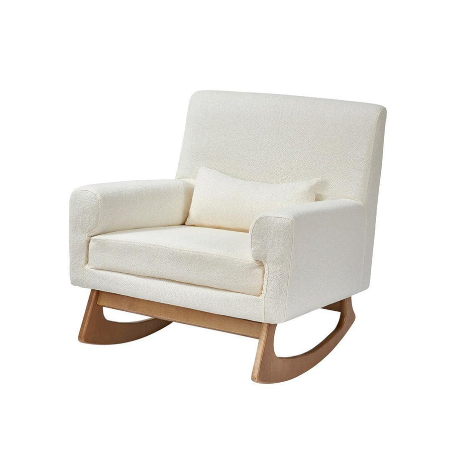 Gaia Baby Serena Rocking & Feeding Chair - Chalk Bouclé-Feeding Chairs-Chalk- | Natural Baby Shower