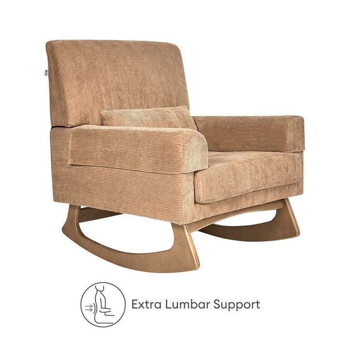 Gaia Baby Serena Rocking & Feeding Chair - Caramel Corduroy-Feeding Chairs-Caramel Corduroy- | Natural Baby Shower