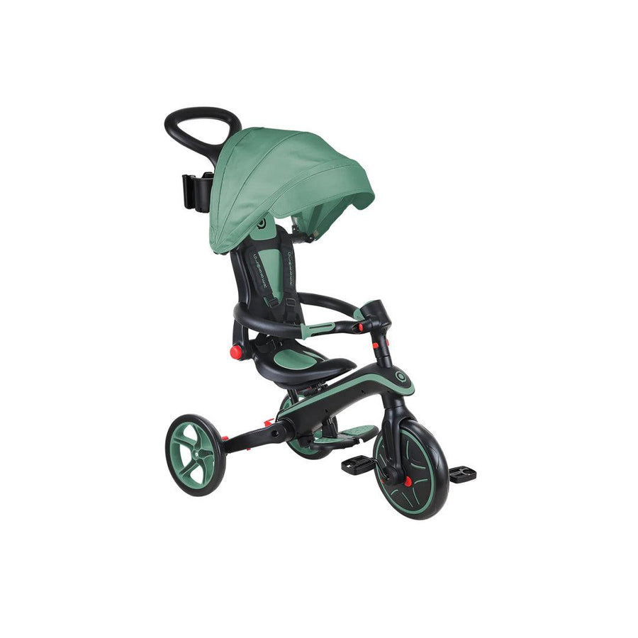 Globber Explorer Trike Foldable 4 in 1 - Olive-Bikes- | Natural Baby Shower