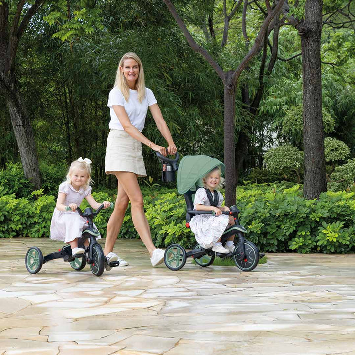 Globber Explorer Trike Foldable 4 in 1 - Olive-Bikes- | Natural Baby Shower