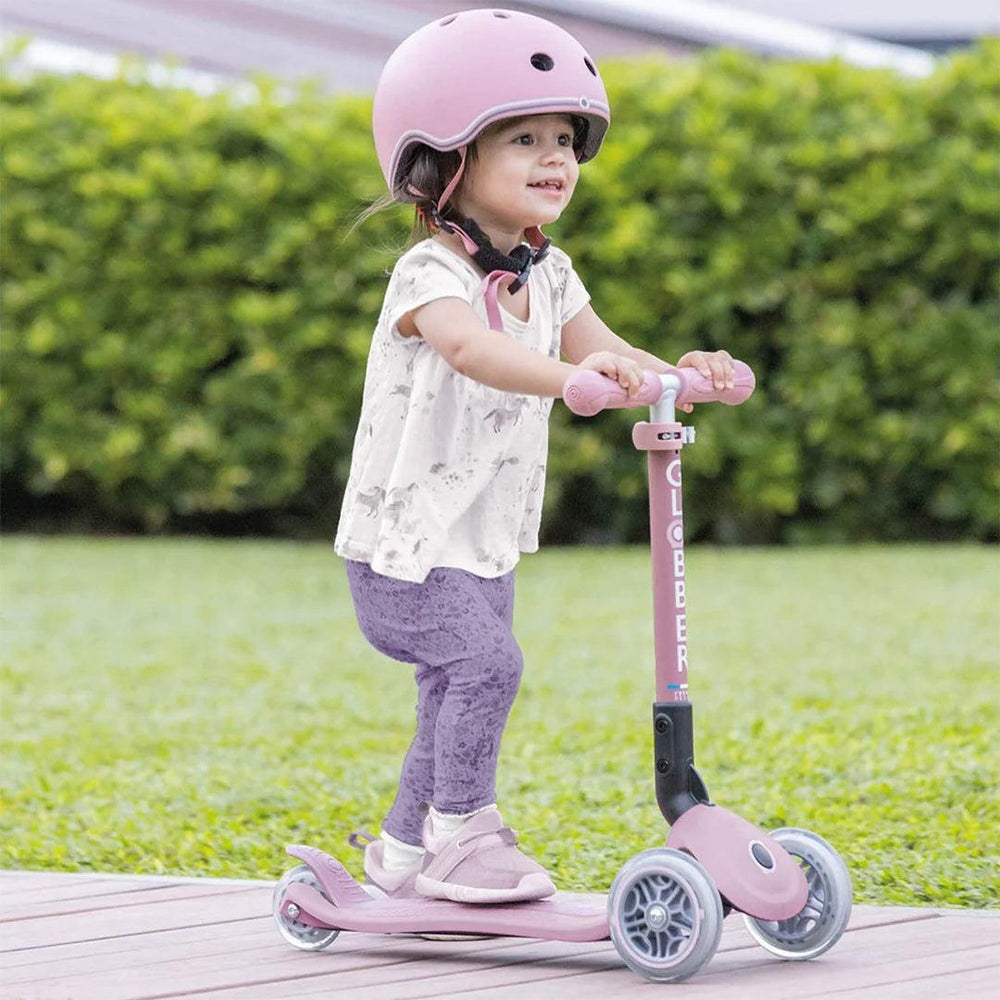 Globber Junior Foldable Lights Eco - Berry-Scooters-Berry- | Natural Baby Shower