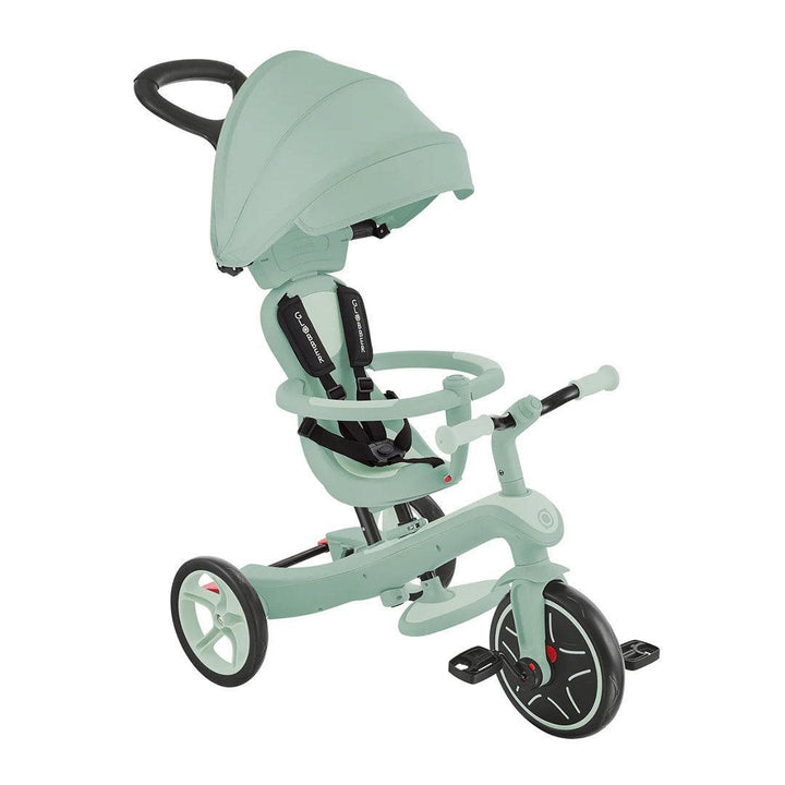 Globber Explorer Eco Trike 4 in 1 Scooter - Pistachio-Scooters-Pistachio- | Natural Baby Shower