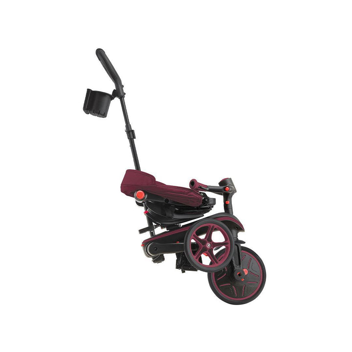 Globber Explorer Trike Foldable 4 in 1 - Burgundy-Bikes-Burgundy- | Natural Baby Shower