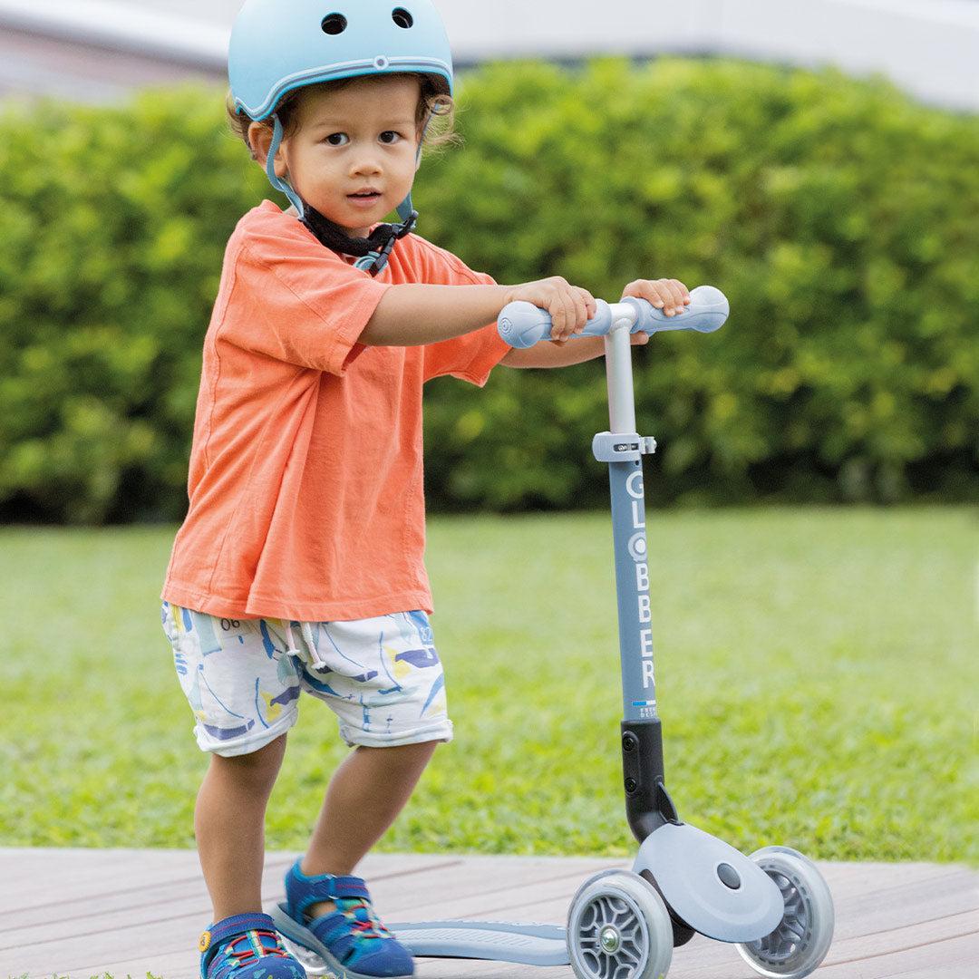 Globber Junior Go Up Ecological Foldable Scooter - Blueberry-Scooters-Blueberry- | Natural Baby Shower