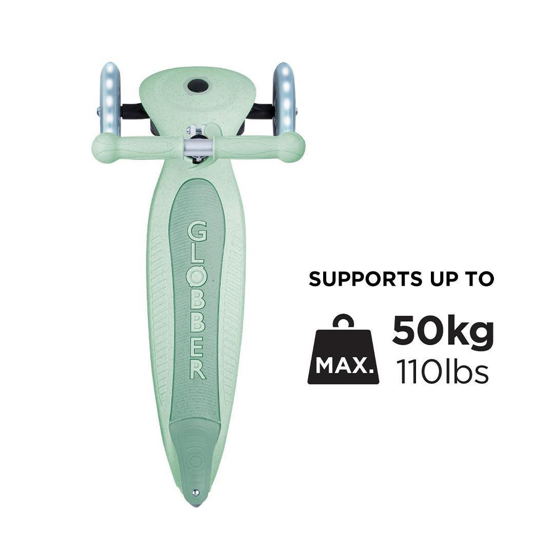 Globber Junior Foldable Lights Eco - Pistachio-Scooters-Pistachio- | Natural Baby Shower