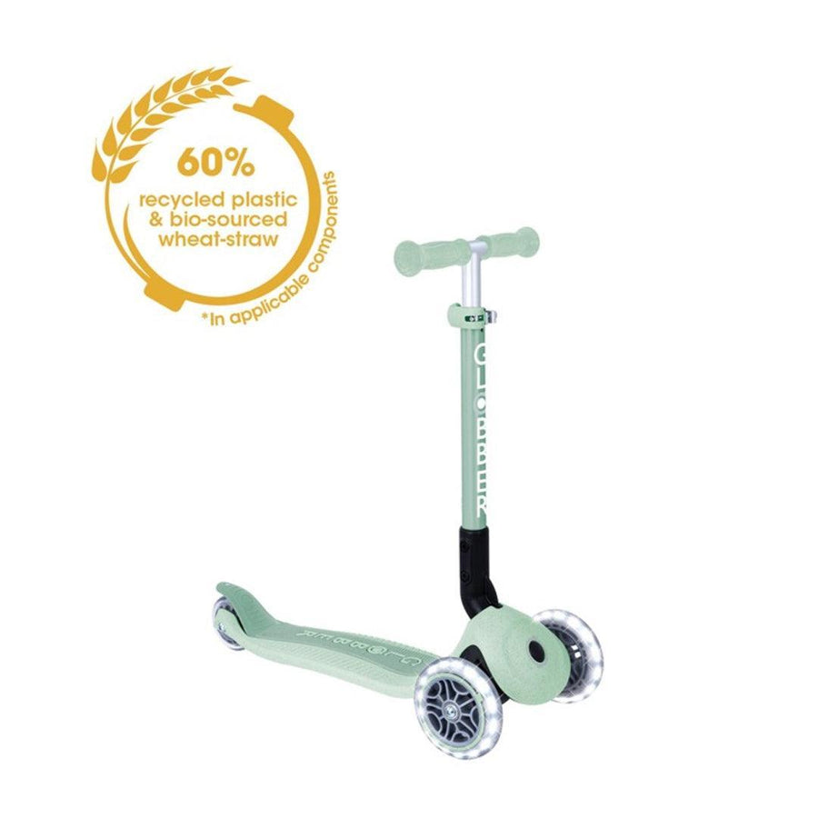 Globber Junior Go Up Ecological Foldable Scooter - Pistachio-Scooters-Pistachio- | Natural Baby Shower
