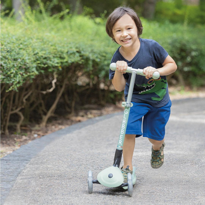 Globber Junior Go Up Ecological Foldable Scooter - Pistachio-Scooters-Pistachio- | Natural Baby Shower