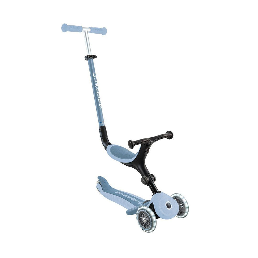 Globber Go Up Eco Active Lights Scooter - Blueberry-Scooters-Blueberry- | Natural Baby Shower