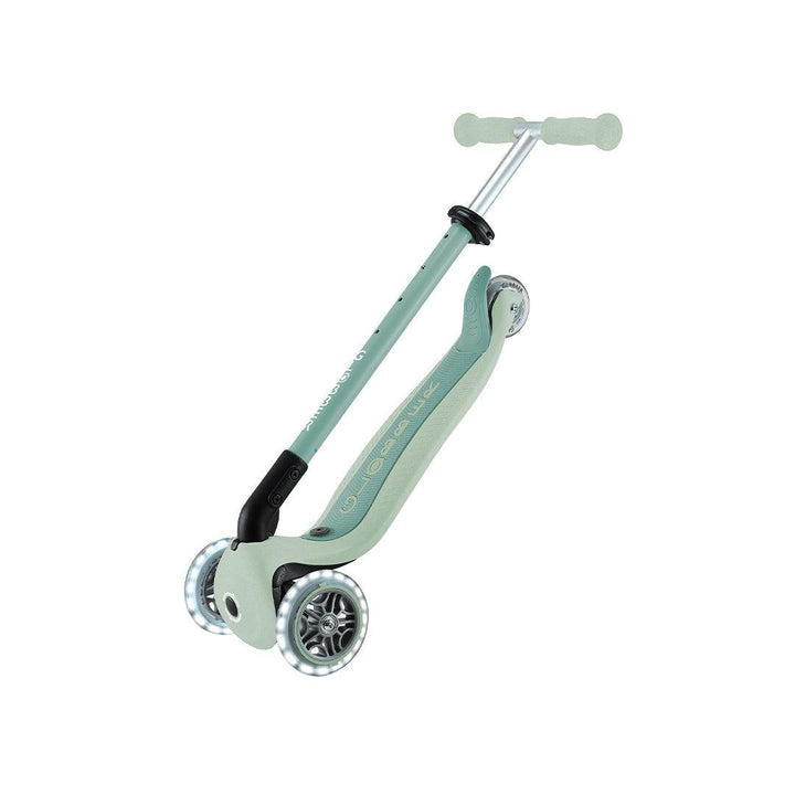 Globber Go Up Eco Active Lights Scooter - Pistachio-Scooters-Pistachio- | Natural Baby Shower