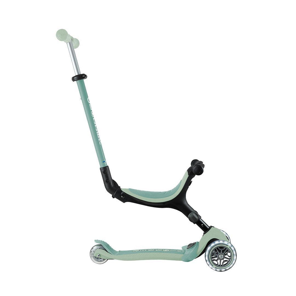 Globber Go Up Eco Active Lights Scooter - Pistachio-Scooters-Pistachio- | Natural Baby Shower
