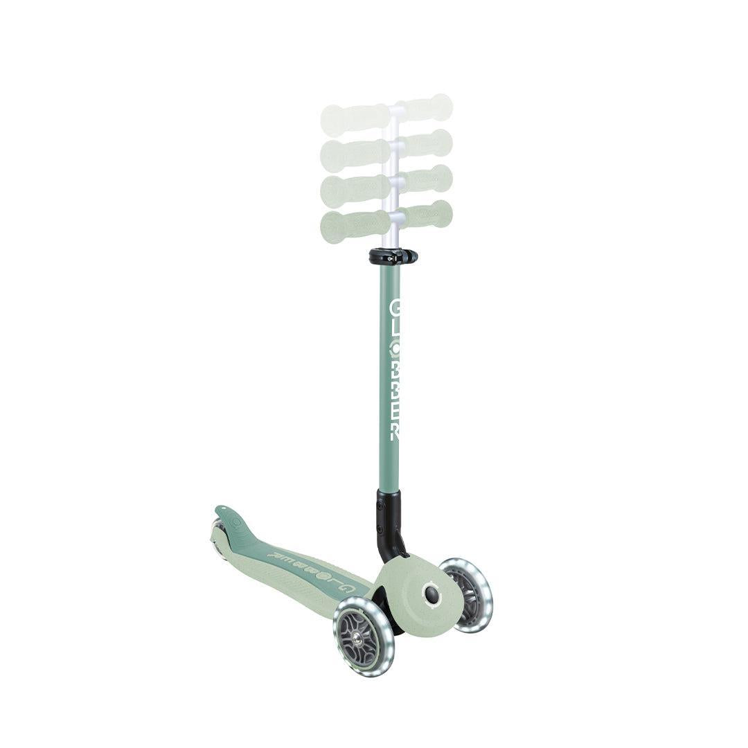 Globber Go Up Eco Active Lights Scooter - Pistachio-Scooters-Pistachio- | Natural Baby Shower