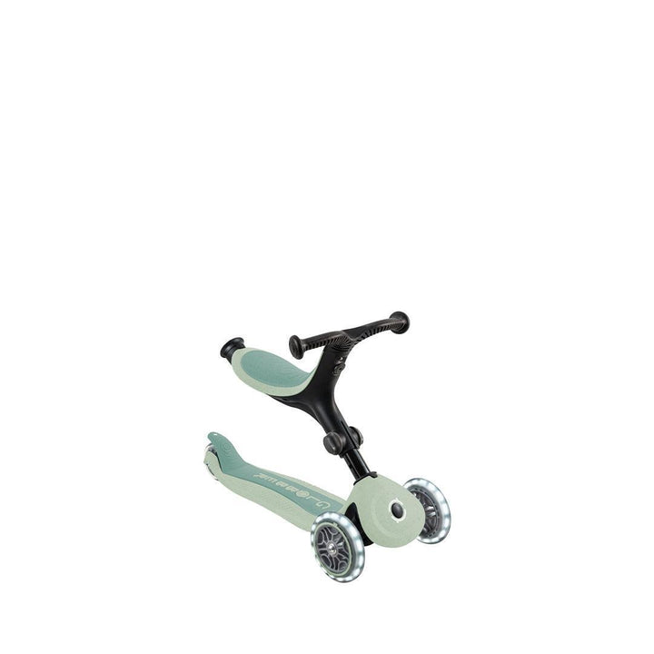 Globber Go Up Eco Active Lights Scooter - Pistachio-Scooters-Pistachio- | Natural Baby Shower