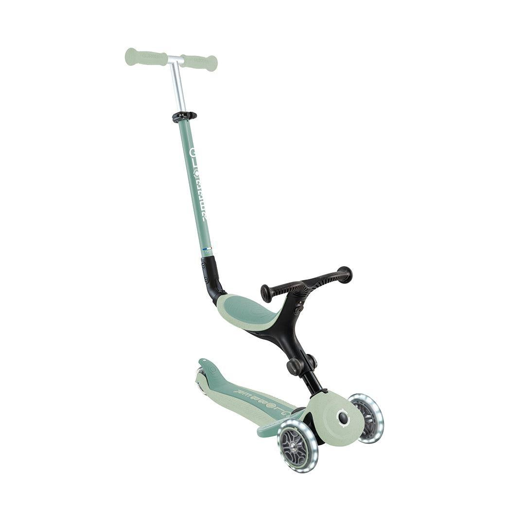 Globber Go Up Eco Active Lights Scooter - Pistachio-Scooters-Pistachio- | Natural Baby Shower