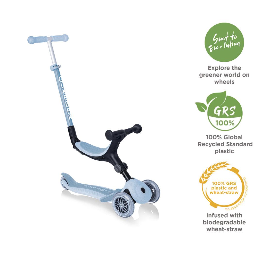 Globber Go Up Foldable Plus Eco Scooter - Blueberry-Scooters-Blueberry- | Natural Baby Shower